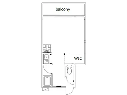 シャモット上馬(ワンルーム/2階)の間取り写真