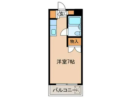 ユースフル武蔵小杉(ワンルーム/4階)の間取り写真