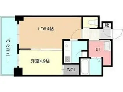 小泉マンションMEM19(1LDK/6階)の間取り写真