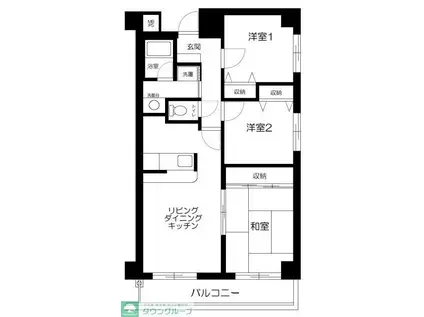 フレグラント町田(3LDK/7階)の間取り写真