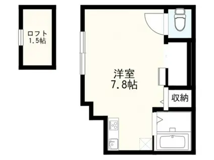 ロゼ赤羽II(ワンルーム/2階)の間取り写真