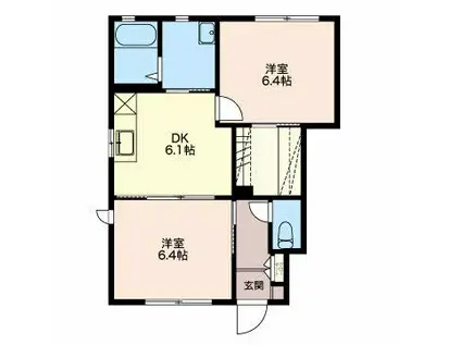 エミネンスコート(1LDK/1階)の間取り写真