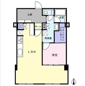 代々木グランドコーポラス(1LDK/5階)の間取り写真