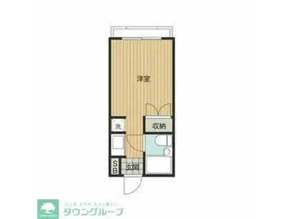 ステーションヴィラ鶴ヶ島(ワンルーム/3階)の間取り写真