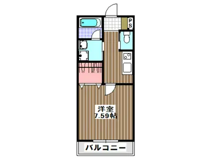 リベルテ・ババ(1K/1階)の間取り写真