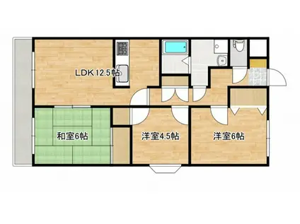 エスポワール洋光台(3LDK/3階)の間取り写真