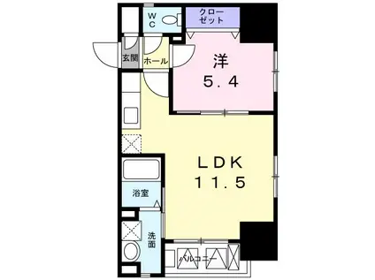 ボストーク・ネオ(1LDK/7階)の間取り写真