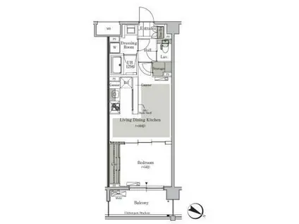 パークキューブ西ヶ原ステージ(1LDK/1階)の間取り写真