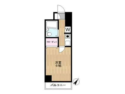 千駄木晴花マンション(1K/4階)の間取り写真