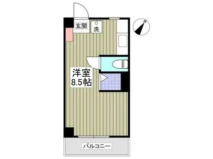 マースコーポ所沢(ワンルーム/2階)の間取り写真