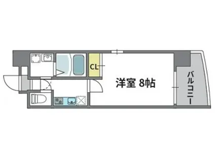 WENS KOBE 駅 徒歩3分(1K/10階)の間取り写真