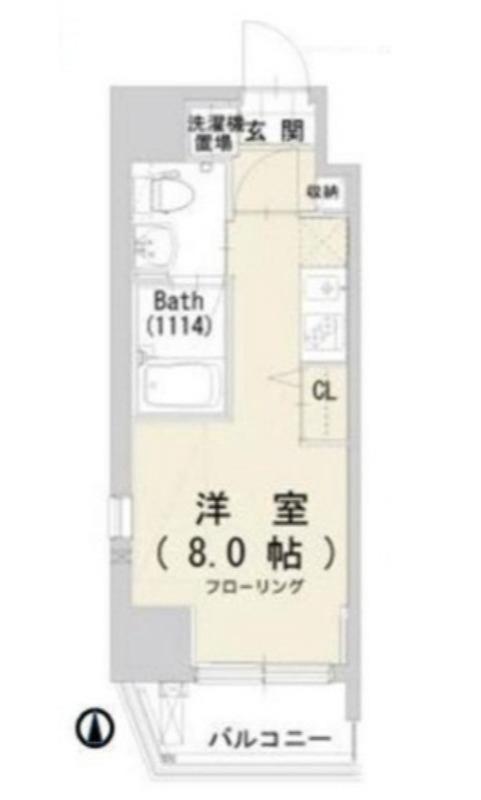 エアフレックス羽田(ワンルーム/10階)の間取り写真