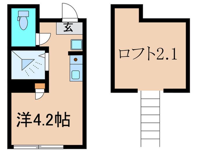NANO東池袋(ワンルーム/B1階)の間取り写真