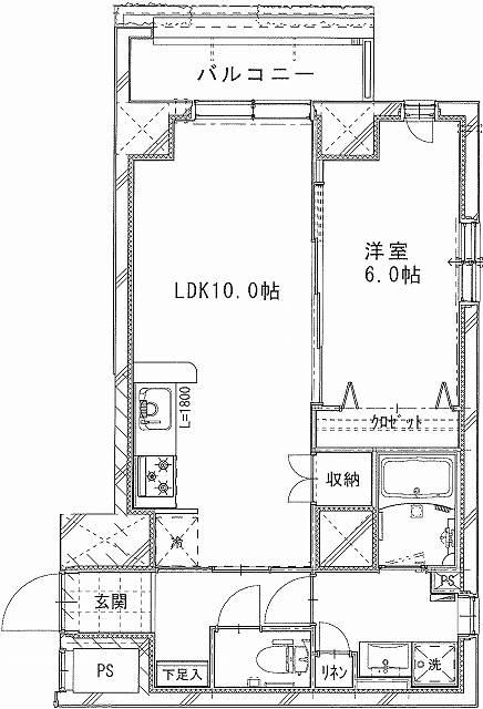 FORBITO大塚(1LDK/1階)の間取り写真