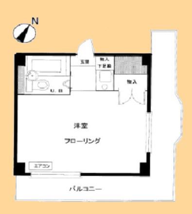 セイコーガーデン朝霞(ワンルーム/8階)の間取り写真