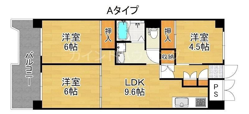 サンコーポラス南港27号棟(3LDK/8階)の間取り写真