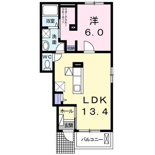 575HOUSEII(1LDK/1階)の間取り写真