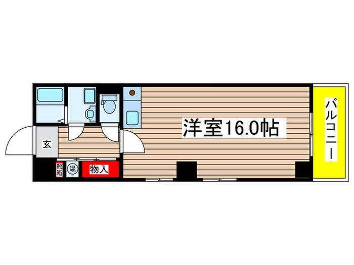 アメニティタツミ(ワンルーム/5階)の間取り写真