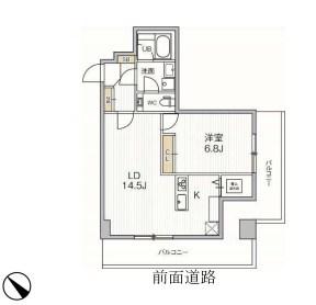 ICON PLACE SHIBAKOEN(1LDK/12階)の間取り写真