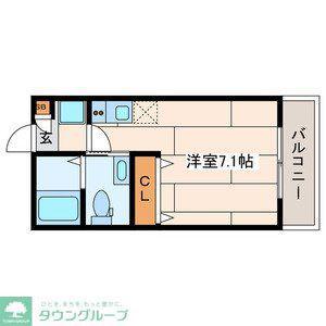 ラクセス杉田(ワンルーム/3階)の間取り写真