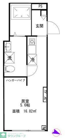 クレサージュ青戸(ワンルーム/3階)の間取り写真