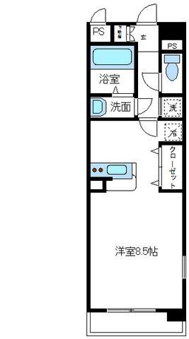 プレステージ橋本(ワンルーム/2階)の間取り写真