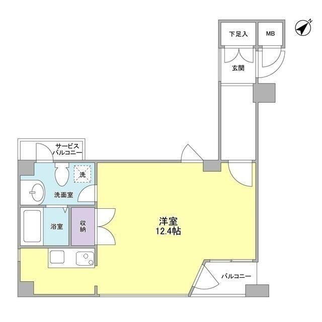アルク大森(ワンルーム/2階)の間取り写真