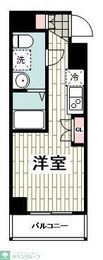 S-RESIDENCE横濱阪東橋(ワンルーム/2階)の間取り写真