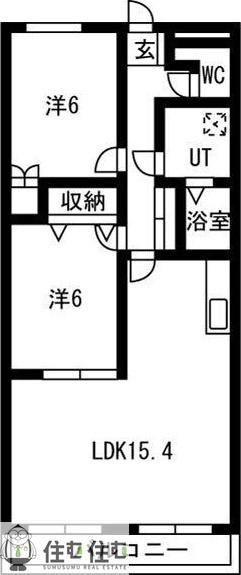 ASOBI-PALACE春木白土(2LDK/2階)の間取り写真
