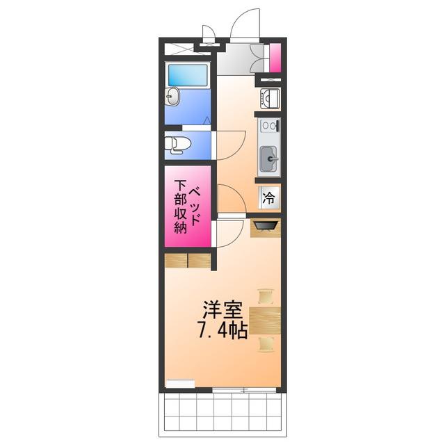 レオパレスのぞみ(1K/2階)の間取り写真