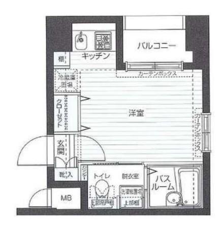 アランシア方南町(ワンルーム/2階)の間取り写真