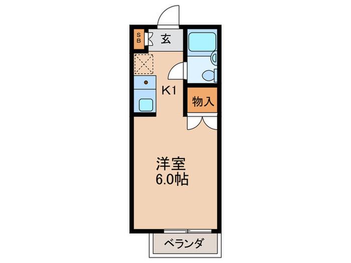 メゾンドプロスペアII(ワンルーム/2階)の間取り写真