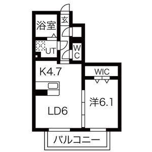 HOURAIマンション(1LDK/2階)の間取り写真