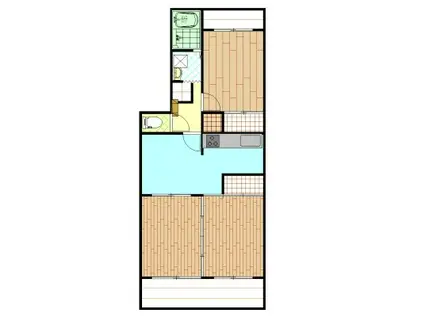 ソアレ八幡台(3DK/1階)の間取り写真