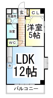 JS ジョワ・ド・ヴィーヴル(1LDK/3階)の間取り写真