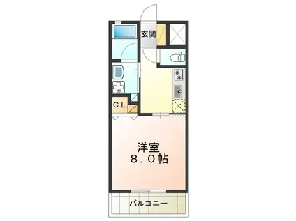 TABIYADO SENNAN(1K/1階)の間取り写真