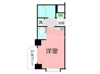 ライオンズマンション湘南藤沢第2(1K/3階)の間取り写真