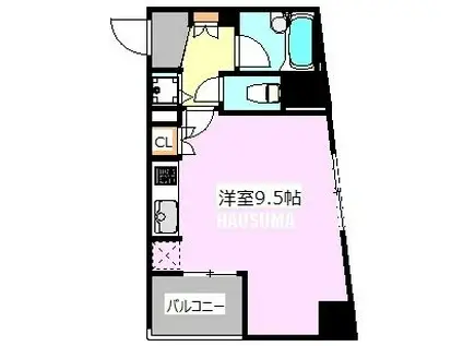 KDX文京千石レジデンス(ワンルーム/5階)の間取り写真