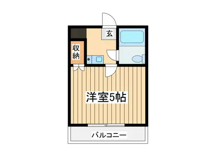 サンハイツ昭和(1K/4階)の間取り写真