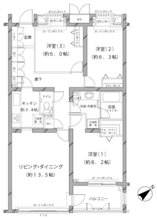 MFPRコート代官山 1階階 間取り