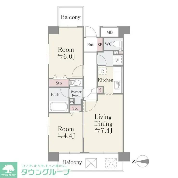 フレスコ川崎 7階階 間取り