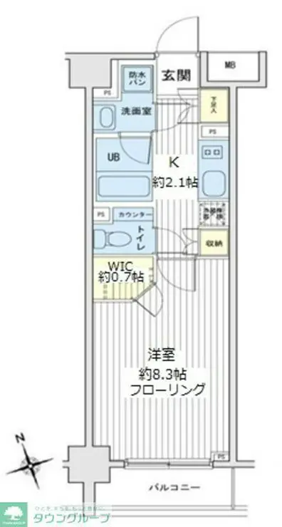 リエトコート向島 6階階 間取り