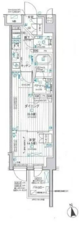 パレステージ文京江戸川橋 1階階 間取り