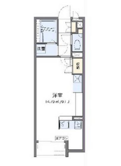 レオネクスト大田西館(ワンルーム/2階)の間取り写真