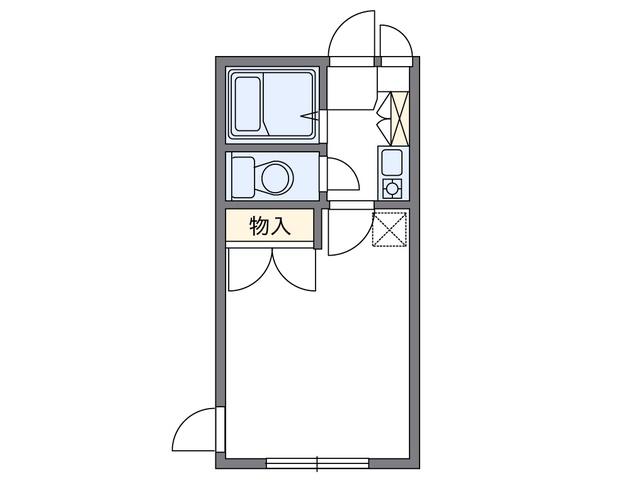 レオパレスIKEGAMI(1K/3階)の間取り写真