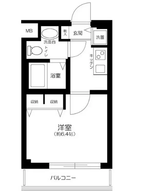 ユナイテッドグロー高田馬場 2階階 間取り