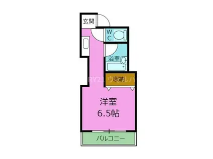 メゾン花博(ワンルーム/2階)の間取り写真