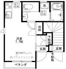 N・Sヘーベルメゾン(ワンルーム/1階)の間取り写真