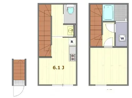AMATERRACE江古田(1DK/2階)の間取り写真