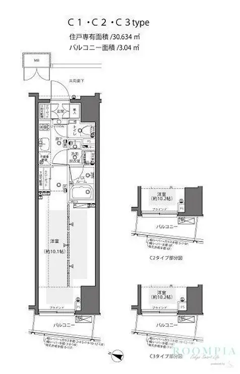 ZOOM都庁前 5階階 間取り